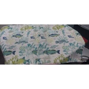 2 Coastal Marine Levtex Home Pillow Shams  KING Cotton
